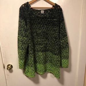 Ombré Green Sweater